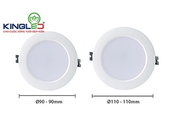 Tìm hiểu các kích thước đèn downlight âm trần phổ biến